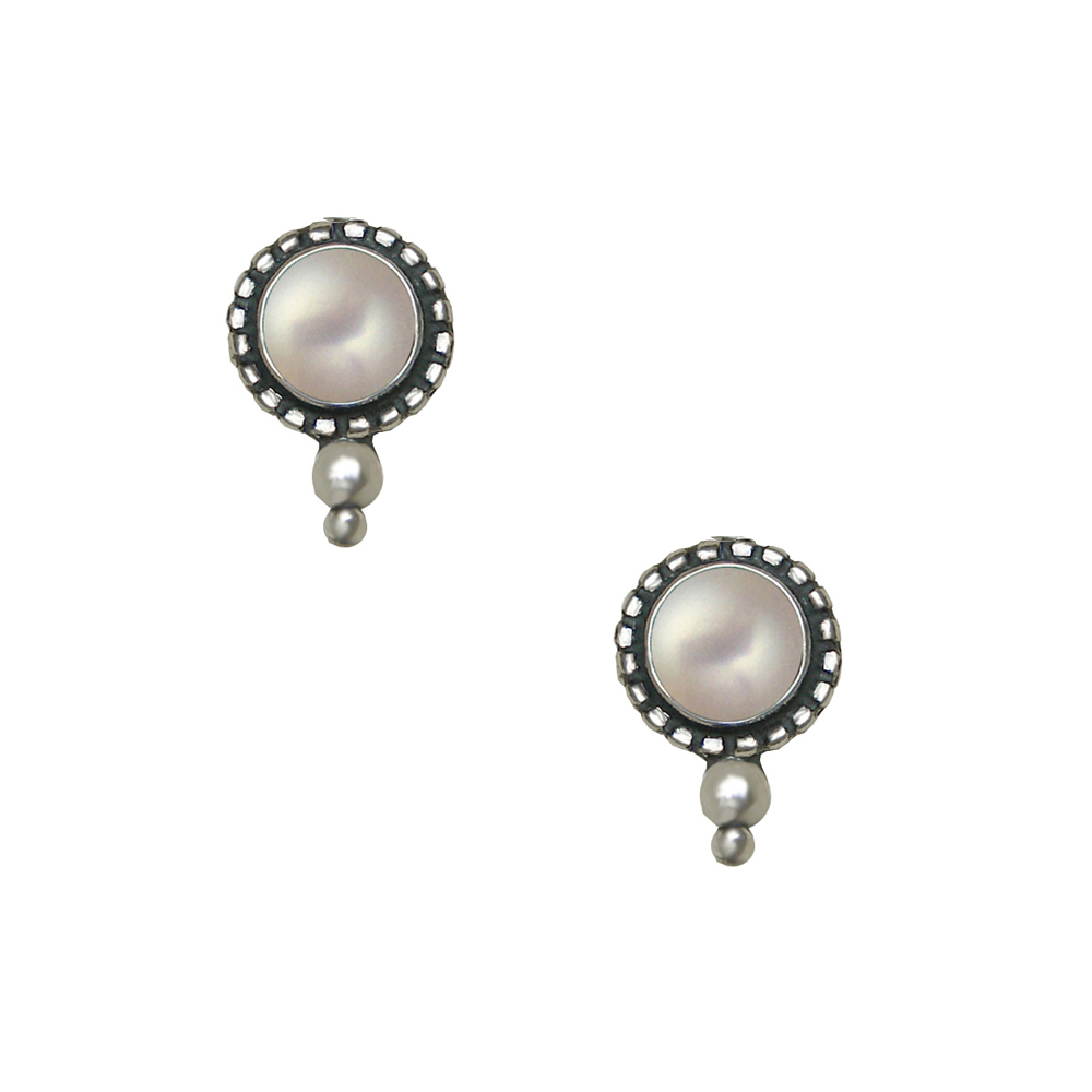 Sterling Silver Cultured Freshwater Pearl Post Stud Earrings